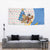 Somalia Christmas Tapestry with Santa Cheetah Christmas Tree Village Scene and Festive Snowflake - Wonder Print Shop