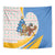Somalia Christmas Tapestry with Santa Cheetah Christmas Tree Village Scene and Festive Snowflake - Wonder Print Shop