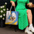 Somalia Christmas Tote Bag with Santa Cheetah Christmas Tree Village Scene and Festive Snowflake - Wonder Print Shop