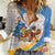 Somalia Christmas Women Casual Shirt with Santa Cheetah Christmas Tree Village Scene and Festive Snowflake - Wonder Print Shop