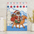 Somalia Christmas Canvas Wall Art with Santa on Camel Christmas Tree Ornaments Candy Canes and Snowflake - Wonder Print Shop