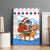 Somalia Christmas Canvas Wall Art with Santa on Camel Christmas Tree Ornaments Candy Canes and Snowflake - Wonder Print Shop