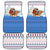 Somalia Christmas Car Mats with Santa on Camel Christmas Tree Ornaments Candy Canes and Snowflake - Wonder Print Shop