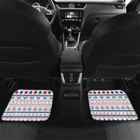 Somalia Christmas Car Mats with Santa on Camel Christmas Tree Ornaments Candy Canes and Snowflake - Wonder Print Shop