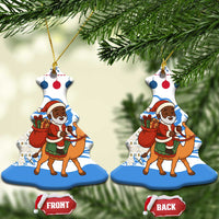 Somalia Christmas Ceramic Ornament with Santa on Camel Christmas Tree Ornaments Candy Canes and Snowflake - Wonder Print Shop