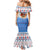 Somalia Christmas Family Matching Mermaid Dress and Hawaiian Shirt with Santa on Camel Christmas Tree Ornaments Candy Canes and Snowflake - Wonder Print Shop