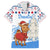 Somalia Christmas Family Matching Off The Shoulder Long Sleeve Dress and Hawaiian Shirt with Santa on Camel Christmas Tree Ornaments Candy Canes and Snowflake - Wonder Print Shop