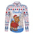Somalia Christmas Family Matching Off Shoulder Short Dress and Hawaiian Shirt with Santa on Camel Christmas Tree Ornaments Candy Canes and Snowflake - Wonder Print Shop