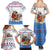 Somalia Christmas Family Matching Summer Maxi Dress and Hawaiian Shirt with Santa on Camel Christmas Tree Ornaments Candy Canes and Snowflake - Wonder Print Shop