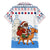 Somalia Christmas Family Matching Summer Maxi Dress and Hawaiian Shirt with Santa on Camel Christmas Tree Ornaments Candy Canes and Snowflake - Wonder Print Shop