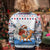Somalia Christmas Kid Ugly Christmas Sweater with Santa on Camel Christmas Tree Ornaments Candy Canes and Snowflake - Wonder Print Shop