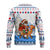 Somalia Christmas Ugly Christmas Sweater with Santa on Camel Christmas Tree Ornaments Candy Canes and Snowflake - Wonder Print Shop