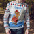 Somalia Christmas Ugly Christmas Sweater with Santa on Camel Christmas Tree Ornaments Candy Canes and Snowflake - Wonder Print Shop