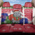 Gambia Christmas Back Car Seat Cover with Santa Hippo National Coat of Arms Snowflakes and Festive Holiday - Wonder Print Shop