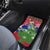 Gambia Christmas Car Mats with Santa Hippo National Coat of Arms Snowflakes and Festive Holiday - Wonder Print Shop