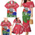 Gambia Christmas Family Matching Mermaid Dress and Hawaiian Shirt with Santa Hippo National Coat of Arms Snowflakes and Festive Holiday - Wonder Print Shop