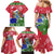 Gambia Christmas Family Matching Mermaid Dress and Hawaiian Shirt with Santa Hippo National Coat of Arms Snowflakes and Festive Holiday - Wonder Print Shop