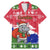 Gambia Christmas Family Matching Mermaid Dress and Hawaiian Shirt with Santa Hippo National Coat of Arms Snowflakes and Festive Holiday - Wonder Print Shop