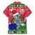 Gambia Christmas Family Matching Mermaid Dress and Hawaiian Shirt with Santa Hippo National Coat of Arms Snowflakes and Festive Holiday - Wonder Print Shop