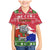 Gambia Christmas Family Matching Mermaid Dress and Hawaiian Shirt with Santa Hippo National Coat of Arms Snowflakes and Festive Holiday - Wonder Print Shop