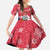 Gambia Christmas Family Matching Tank Maxi Dress and Hawaiian Shirt with Santa Hippo National Coat of Arms Snowflakes and Festive Holiday - Wonder Print Shop