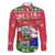 Gambia Christmas Family Matching Tank Maxi Dress and Hawaiian Shirt with Santa Hippo National Coat of Arms Snowflakes and Festive Holiday - Wonder Print Shop