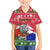 Gambia Christmas Kid Hawaiian Shirt with Santa Hippo National Coat of Arms Snowflakes and Festive Holiday - Wonder Print Shop