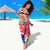 Gambia Christmas Sarong with Santa Hippo National Coat of Arms Snowflakes and Festive Holiday - Wonder Print Shop
