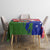 Gambia Christmas Tablecloth with Santa Hippo National Coat of Arms Snowflakes and Festive Holiday - Wonder Print Shop