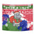 Gambia Christmas Tapestry with Santa Hippo National Coat of Arms Snowflakes and Festive Holiday - Wonder Print Shop