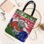 Gambia Christmas Tote Bag with Santa Hippo National Coat of Arms Snowflakes and Festive Holiday - Wonder Print Shop