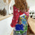 Gambia Christmas Women Casual Shirt with Santa Hippo National Coat of Arms Snowflakes and Festive Holiday - Wonder Print Shop