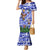 Gambia Christmas Family Matching Mermaid Dress and Hawaiian Shirt with Santa Birds Gift Boxes Forest Scene and Snowflake Pattern Design - Wonder Print Shop