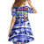 Gambia Christmas Family Matching Off Shoulder Maxi Dress and Hawaiian Shirt with Santa Birds Gift Boxes Forest Scene and Snowflake Pattern Design - Wonder Print Shop