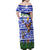 Gambia Christmas Family Matching Off Shoulder Maxi Dress and Hawaiian Shirt with Santa Birds Gift Boxes Forest Scene and Snowflake Pattern Design - Wonder Print Shop