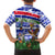 Gambia Christmas Family Matching Off Shoulder Short Dress and Hawaiian Shirt with Santa Birds Gift Boxes Forest Scene and Snowflake Pattern Design - Wonder Print Shop