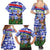 Gambia Christmas Family Matching Summer Maxi Dress and Hawaiian Shirt with Santa Birds Gift Boxes Forest Scene and Snowflake Pattern Design - Wonder Print Shop