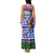 Gambia Christmas Family Matching Tank Maxi Dress and Hawaiian Shirt with Santa Birds Gift Boxes Forest Scene and Snowflake Pattern Design - Wonder Print Shop