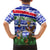 Gambia Christmas Kid Hawaiian Shirt with Santa Birds Gift Boxes Forest Scene and Snowflake Pattern Design - Wonder Print Shop