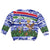 Gambia Christmas Kid Ugly Christmas Sweater with Santa Birds Gift Boxes Forest Scene and Snowflake Pattern Design - Wonder Print Shop
