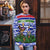 Gambia Christmas Ugly Christmas Sweater with Santa Birds Gift Boxes Forest Scene and Snowflake Pattern Design - Wonder Print Shop