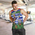Gambia Christmas Men Tank Top with Santa Birds Gift Boxes Forest Scene and Snowflake Pattern Design - Wonder Print Shop