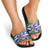 Gambia Christmas Slide Sandals with Santa Birds Gift Boxes Forest Scene and Snowflake Pattern Design - Wonder Print Shop