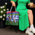 Gambia Christmas Tote Bag with Santa Birds Gift Boxes Forest Scene and Snowflake Pattern Design - Wonder Print Shop