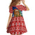 Russia Christmas Family Matching Tank Maxi Dress and Hawaiian Shirt with Santa Bear Gift Box Christmas Tree and Red Snowflake - Wonder Print Shop