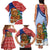 Russia Christmas Family Matching Tank Maxi Dress and Hawaiian Shirt with Santa Bear Gift Box Christmas Tree and Red Snowflake - Wonder Print Shop
