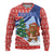 Russia Christmas Ugly Christmas Sweater with Santa Bear Gift Box Christmas Tree and Red Snowflake - Wonder Print Shop
