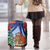 Russia Christmas Luggage Cover with Santa Bear Gift Box Christmas Tree and Red Snowflake - Wonder Print Shop