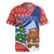 Russia Christmas Rugby Jersey with Santa Bear Gift Box Christmas Tree and Red Snowflake - Wonder Print Shop