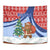 Russia Christmas Tapestry with Santa Bear Gift Box Christmas Tree and Red Snowflake - Wonder Print Shop